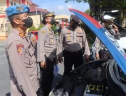 Jelang Pilkades, Polresta Deli Serdang Cek Kendaraan Dinas