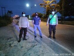 Cegah Kerumunan Masyarakat, Polsek Perbaungan Gelar Patroli Asmara Subuh