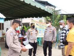 Jaga Situasi Aman, Kapolres Binjai Dampingi Tim Pamatwil Cek Situasi Pilkades