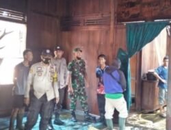 Sijago Merah Melalap Rumah Warga Dusun II Desa Seri Tanjung OI yang Terbuat dari Kayu