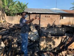 Diduga Arus Pendek, Satu Unit Rumah di Sergai Hangus Terbakar, Polisi Olah TKP