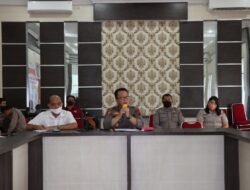 Polres Nias Laksanakan Rapat Koordinasi Lintas Sektoral Sukseskan Pelaksanaan 1 Juta Vaksinasi