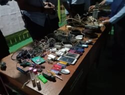 Polres Ogan Ilir Ikuti Giat Razia gabungan di Lapas Kelas II A Tanjung Raja