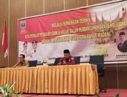 Kadis PMD Buka Bimtek BAMUS/BPRN Tahap I Se-Sumbar