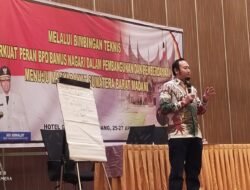 Rahmat Saleh berikan materi pada Bimtek Bamus/ BPRN se-Sumbar