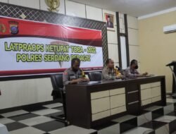 Polres Serdang Bedagai Gelar Lat Pra Ops Ketupat Toba 2022
