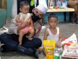 Bentuk Kepedulian Polri, Siswa Setukpa Lemdiklat Polri Bagikan Sembako