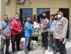 Bentuk Kepedulian Tuna Rungu, Polres Sergai Bagikan Sembako