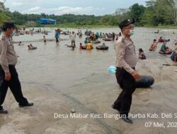 Personil Polsek Bangun Purba, Patroli Dan Sosialisasikan Protokol Kesehatan