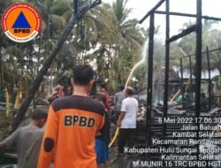 Enam Rumah di Kambat Selatan HST Terbakar, 22 Jiwa Harus Kehilangan Tempat Berteduh