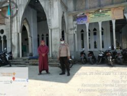 Berikan Rasa Aman, Polsek Pantai Cermin Gelar Pengamanan Shalat Jumat
