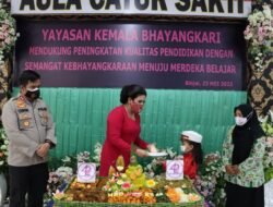 Kapolres Binjai Bersama Ketua Bhayangkari Cabang Binjai Peringati HUT YKB Ke-42 Tahun