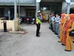 Disiplin Berlalulintas, Polantas Sergai Berikan Edukasi ke Pelajar