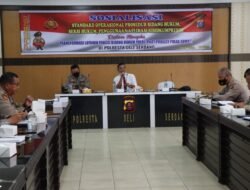 Polresta Deli Serdang Terima Sosialisasi Standar Operasional Prosedur Bidang Hukum