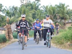 Tingkatkan Imunitas Tubuh, Kapolres Sergai Gowes Bareng Personel