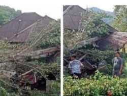 Empat Atap Atap Rumah Warga di Sibolga Diterjang Badai
