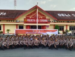 Polresta Deli Serdang Ikuti Upacara Hari Lahir Pancasila Secara Live di YouTube