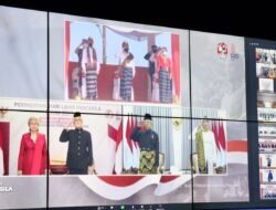 Upacara Peringatan Hari Lahir Pancasila tahun 2022 Di Lapangan Pancasila, Ende, Nusa Tenggara Timur (NTT). Dilaksanakan Secara Virtual