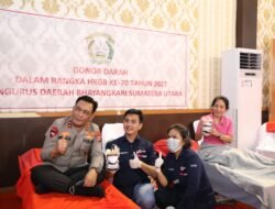 Sambut Hut Ke 76 Bhayangkara, Polda Sumut Gelar Donor Darah