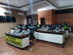 Kapolresta Deli Serdang dan Jajaran Ikuti Lat Pra Ops Patuh Toba 2022 Lewat Vidcon