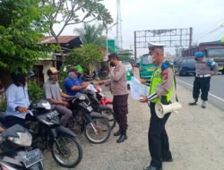 Satlantas Polres Serdang Bedagai Sosialisasikan Operasi Patuh Toba 2022 Disejumlah Lokasi Strategis
