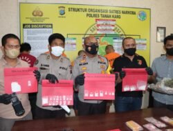 Polres Tanah Karo Berhasil Gagalkan Peredaran Ratusan Gram Sabu dan Ganja