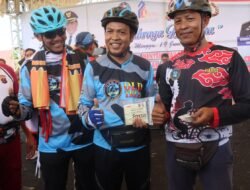 Meriahkan HUT Bhayangkara ke-76 Polresta dan Pemkab DS Gelar Olahraga Bersama