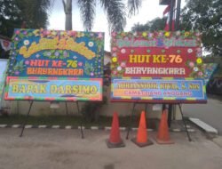 Polsek Liang Anggang Bertabur Bunga dan Ucapan dari Warga dan Pengusaha, Kapolsek Ucapkan Terimakasih.