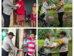 Hari Bhayangkara, Polsek Bulang Berikan Bantuan Sosial Kepada Masyarakat