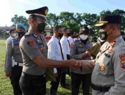 Kapolresta Deli Serdang Pimpin Upacara Korps Raport Kenaikan Pangkat