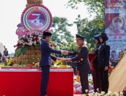 Forkopimda Kota Batam Laksanakan Upacara Hari Bhayangkara Ke – 76 Secara Virtual di Lapangan Apel Polresta Barelang