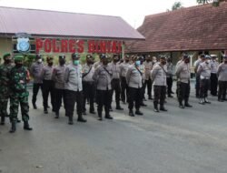Kabag Ops Polres Binjai Pimpin Apel Gabungan Pengamanan Malam Takbiran