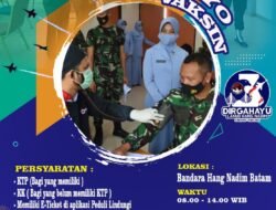 Tingkatkan Antibodi, lanud Hang Nadim Buka Gerai Vaksinasi