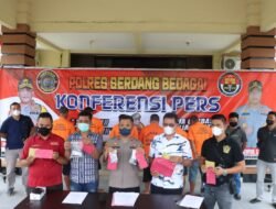 Polres Sergai Bekuk 6 Pengedar Narkotika di Sejumlah Lokasi.