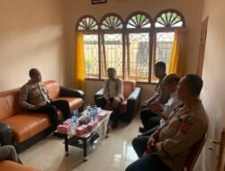 Hari ke-7 menjabat, Kapolres Nias, Silahturahmi di Kantor Sinode Gereja AMIN