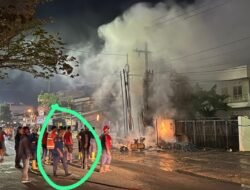 Diduga Lalai, Satu Unit Bengkel Motor Habis Di Lalap Sijago Merah