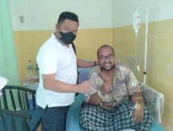 Jenguk Wartawan Sakit, AKBP Herwansyah Putra: Sebagai Bentuk Kepedulian Bid Humas Poldasu