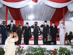 Peringati HUT RI ke 77 Tahun, Kapolda Sumut Pimpin Upacara Taptu