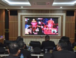 WAKAPOLDA KEPRI IKUTI VICON UPACARA PERINGATAN DETIK-DETIK PROKLAMASI HUT KEMERDEKAAN RI KE-77 DI ISTANA NEGARA