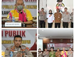 Kabid Humas Polda bersama Ketua KIP Prov. Kepri Berikan Sosialisasi Tentang Informasi Publik di Polresta Barelang