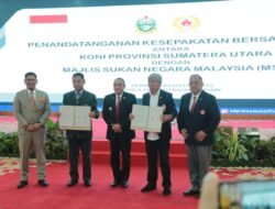 KONI Sumut Tandatangani MoU dengan Malaysia
