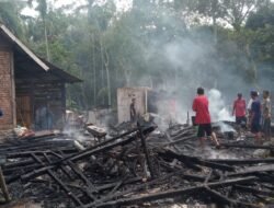 Api Berkobar Hanguskan Rumah Warga Desa Bukit Peninjauan II