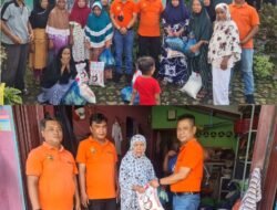 Jumat Barokah, Ketua Pewarta Salurkan Paket Sembako kepada Puluhan Warga Kurang Mampu Terdampak Kenaikan BBM