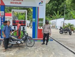 Polsek Bawolato laksanakan Patroli rutin, monitoring penyaluran BBM di SPBU Desa Hiliganoita