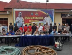 Satpol Airrud Polres Sibolga Amankan Kapal Bermuatan BBM Solar