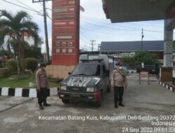 BBM Naik, Cukupi Kebutuhan Masyarakat Personil Polsek Batang Kuis Lakukan Ini