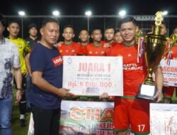 PS. SATYA HAPRABU POLDA KEPRI JUARA TURNAMEN SEPAKBOLA PIALA PEKERJA TAHUN 2022