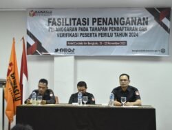 Rayendra Pirasad Membuka Secara Resmi Agenda Fasilitasi Penanganan Pelanggaran Bawaslu Kota Bengkulu