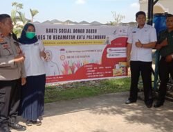Jajaran Polsek SU 1 Monitoring Kegiatan Donor Darah PMI Kota Palembang