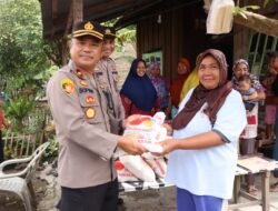 Bantu Warga Kurang Mampu, Polres Sergai Salurkan Bansos